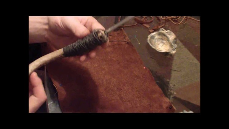 Making A Deer Hide Drawstring Pouch