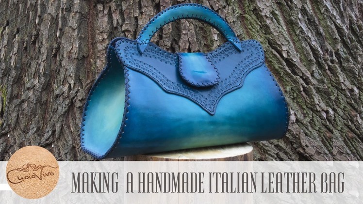 Making a handmade italian Leather Bag - Baueltto Cielo - CuoioVivo