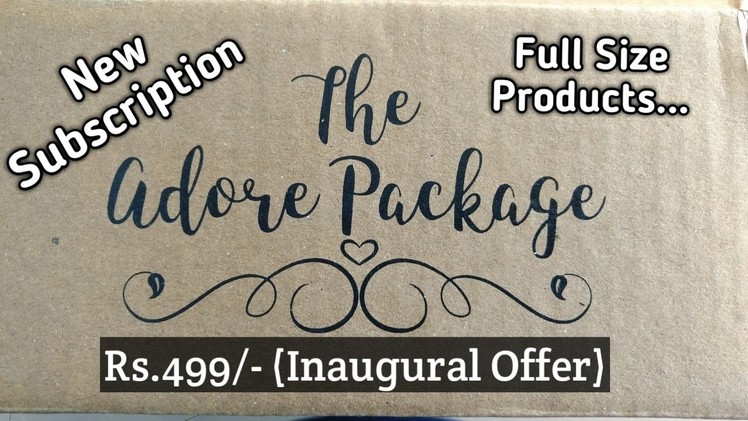 **New Subscription Box** The Adore Package | Full size Beauty Products | Merriness