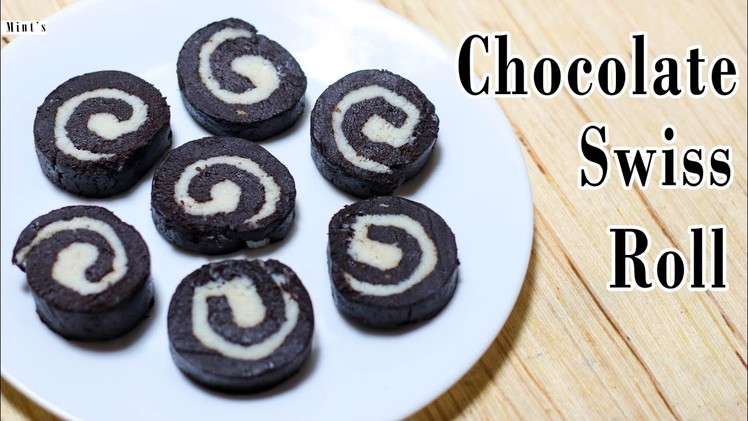 No Bake Chocolate Swiss Roll Recipe | Chocolate Recipes | How To Make Chocolate Swiss Rolls - Ep-227