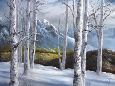 Paint with Kevin - Winter Birch Forest