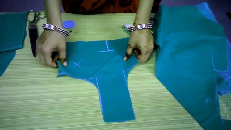 Perfect way of  Blouse cutting and stitching part 1