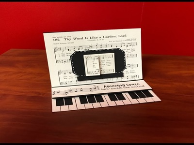 Piano Easel Card Tutorial