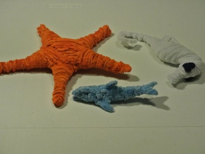 Pipecleaner Art Ep 2 - Sea Creatures (Dolphin Starfish Seahorse)