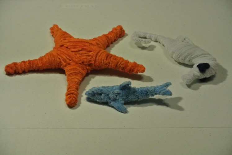 Pipecleaner Art Ep 2 - Sea Creatures (Dolphin Starfish Seahorse)