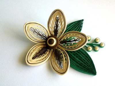 Quilling a flower with a comb. Quilling Tutorial.