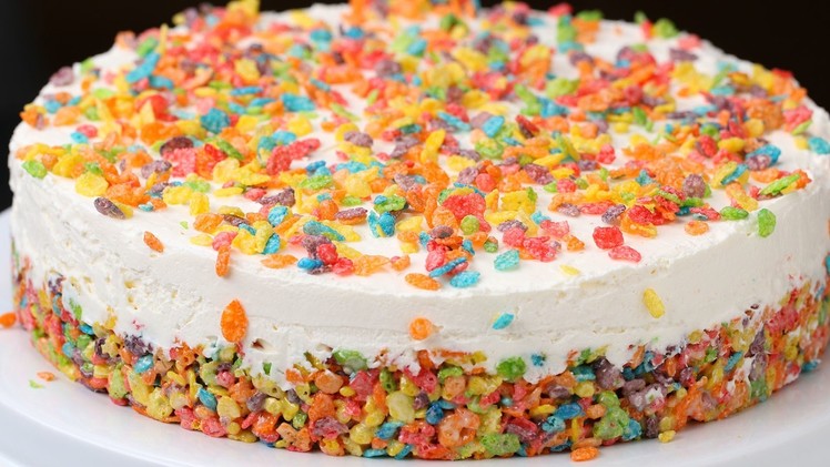 Rainbow Cereal Cheesecake