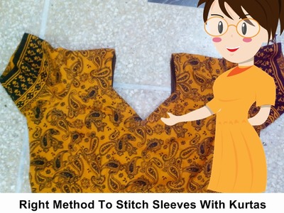 Right Method To Stitch Sleeves With Kurtas - Tailoring With Usha