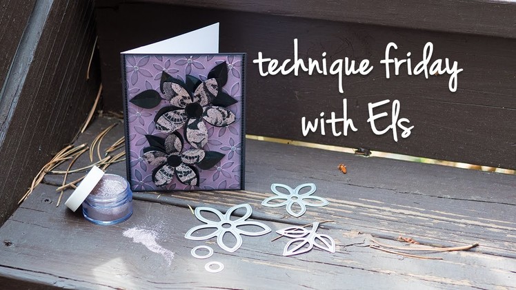 Silk Microfine Glitter Flowers | Technique Friday with Els