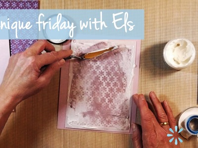 Soft Finished Cardstock & Stage it Stencils | Technique Friday with Els