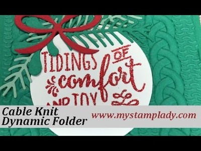 Stampin' Up! Cable Knit Dynamic Folder