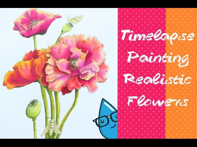 Timelapse of Me Painting Realistic Flower