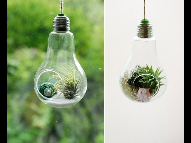 Unique crafts you can make with a lamp bulb