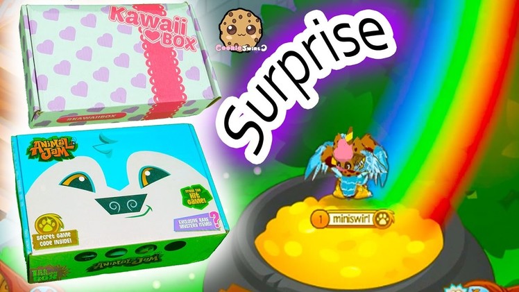 What's Inside? Monthly Animal Jam & Kawaii Surprise Mystery Box + Online Game Play Video