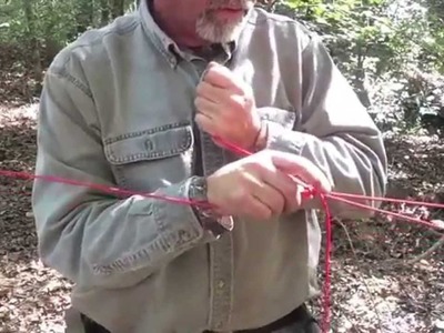 4 Knots Used for a 5 Minute Emergency Shelter