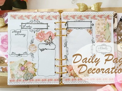 #8 April Daily Pages Decoration | Decorate with Me | Kikki.K Planner
