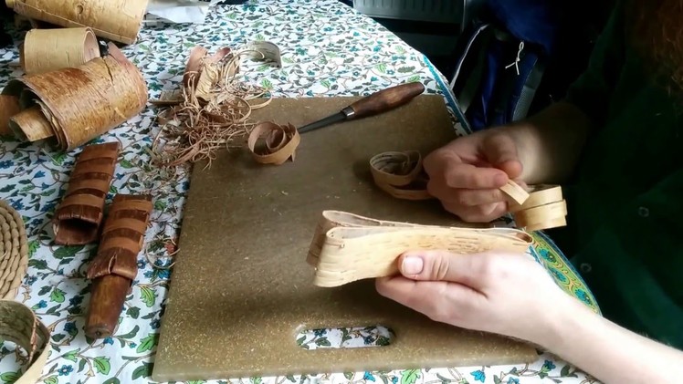 Birch bark knife sheath tutorial