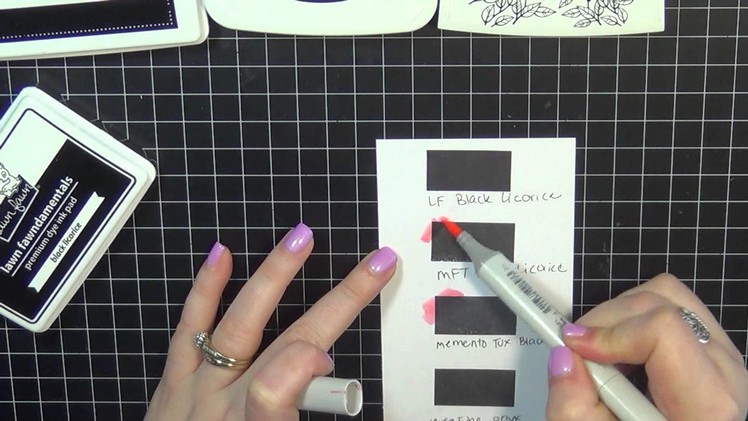 Black Ink Comparison | Lawn Fawn VS other popular brands