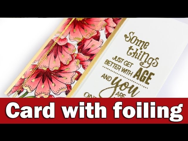 Card with foiling | Penny Black Day 5