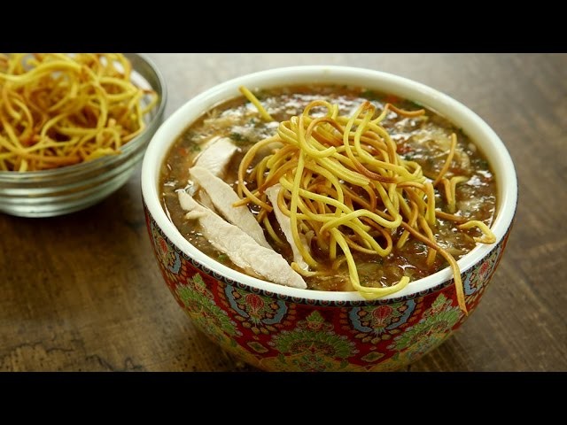 Chicken Manchow Soup Recipe | Indo Chinese Recipes | Restaurant Style Soup Recipe by Varun Inamdar