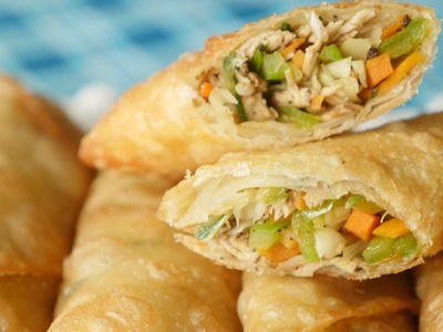 Chicken Spring Rolls Recipe by Food Fusion