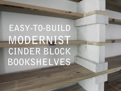 Cinder Block Bookshelves (That Actually Look Good!)