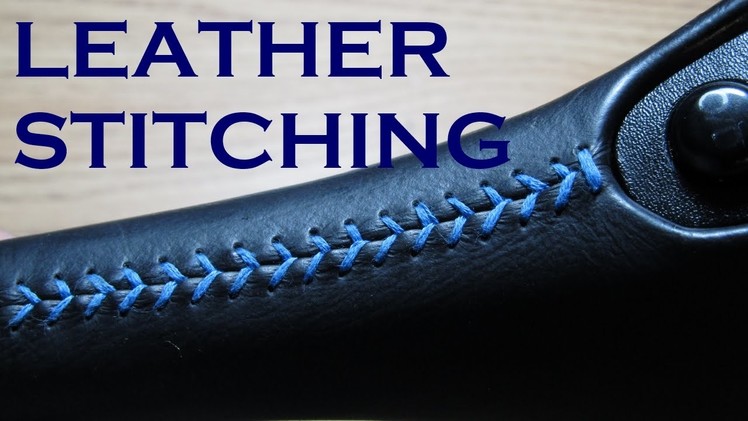 Color Stitching a Leather Shifter