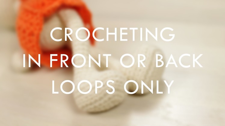 Crocheting in front or back loops only (left-handed) | Kristi Tullus