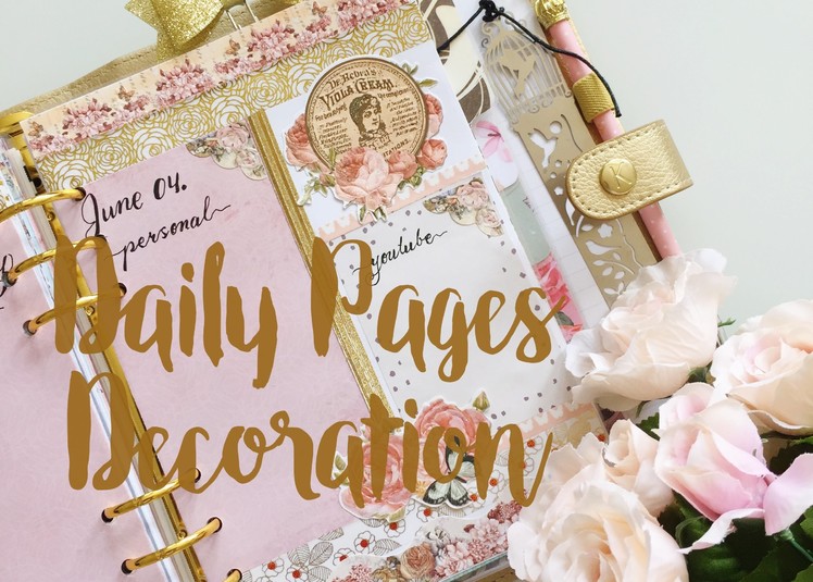 Daily Pages Decoration | June 2016 | Decorate with Me | Kikki.K Planner