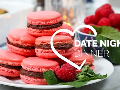 Date Night Dinner with COVERGIRL | Chocolate Raspberry Macarons, Beef Tenderloin & Stuffed Mushrooms