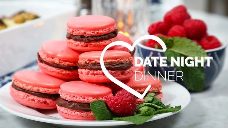Date Night Dinner with COVERGIRL | Chocolate Raspberry Macarons, Beef Tenderloin & Stuffed Mushrooms