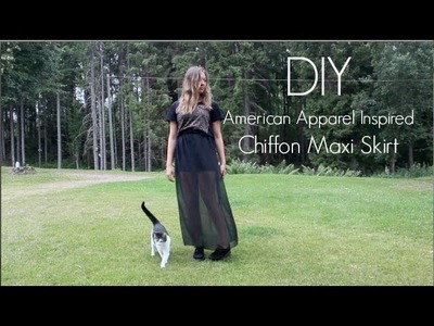 DIY - American Apparel Inspired Chiffon Maxi Skirt