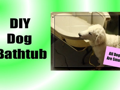 DIY Dog Bathtub
