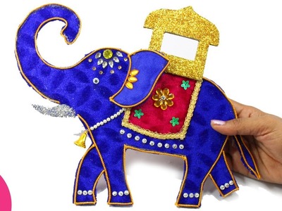 DIY Elephant Wall Hanging from Cardboard for Home Decor | Sonali's Creations #84