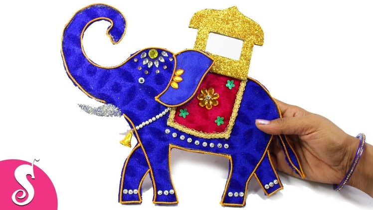 DIY Elephant Wall Hanging from Cardboard for Home Decor | Sonali's Creations #84