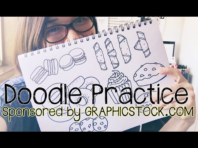 Doodle Practice with GraphicStock (Sweets and Pastry Doodles) | Doodle with Me