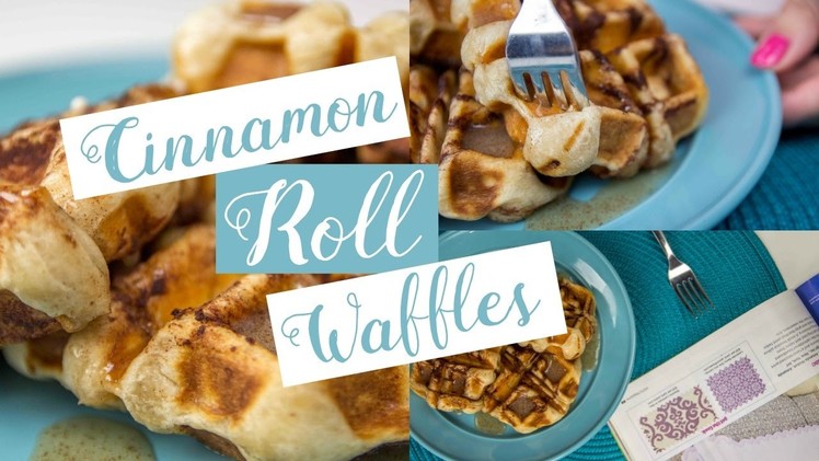 EASY CINNAMON ROLL WAFFLES | Cooking with Rachel