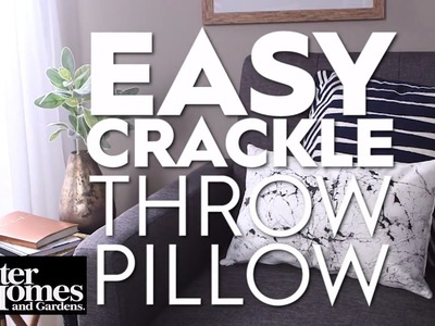 Easy Crackle Throw Pillow