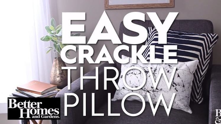 Easy Crackle Throw Pillow