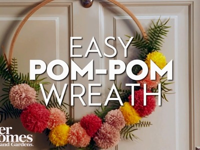 Easy Pom-Pom Wreath