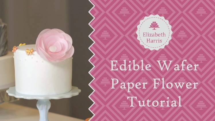 Edible Wafer Paper Flower Tutorial | Cake Decorating Tutorial