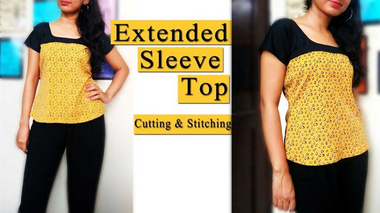 Extended Sleeve Top Cutting &  Stitching | Magyar Sleeve Top