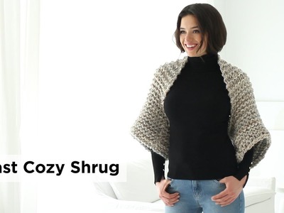Fast Cozy Shrug made with Wool-Ease® Thick & Quick®