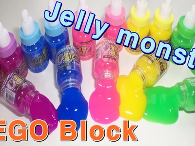 For Kids Jelly Monster Pearl Jello Lego Block Toy Learn Colors Kinetic Sand