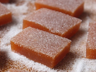 Fresh Peach Candy - Peach Gelee Recipe - Jellied Peach Sweets