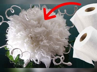 From Toilet Paper to a Beautiful White Flower