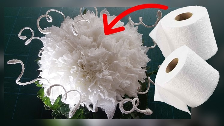 From Toilet Paper to a Beautiful White Flower