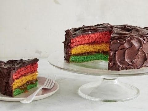 Giant Italian Rainbow Cookie Cake | Food Network