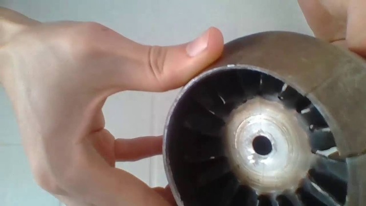 Homemade jet engine parts and assembly