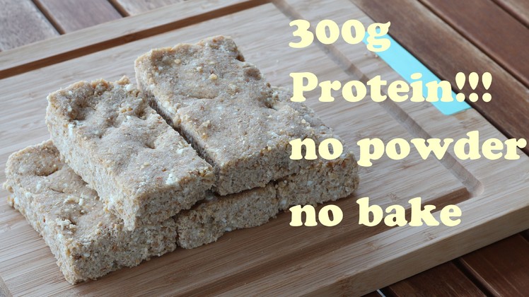 Homemade protein bar without powder